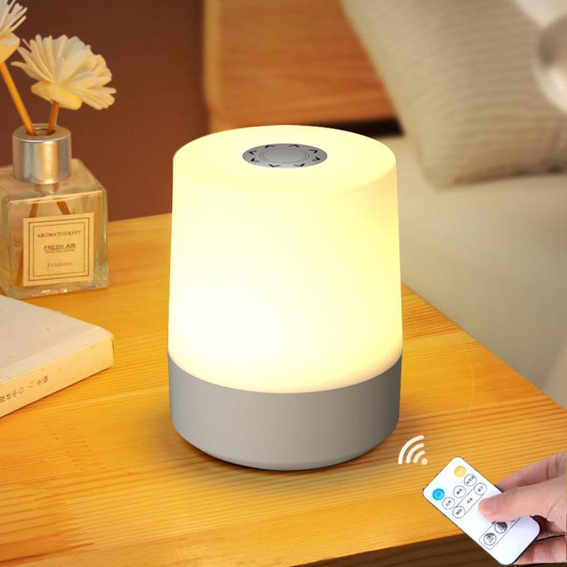 Nattlampa USB-lampa Fjärrkontrollbrytare Ögonskydd Bokläslampa 3 Färgljus Sovrumsbord Sänglampa LED-lampa