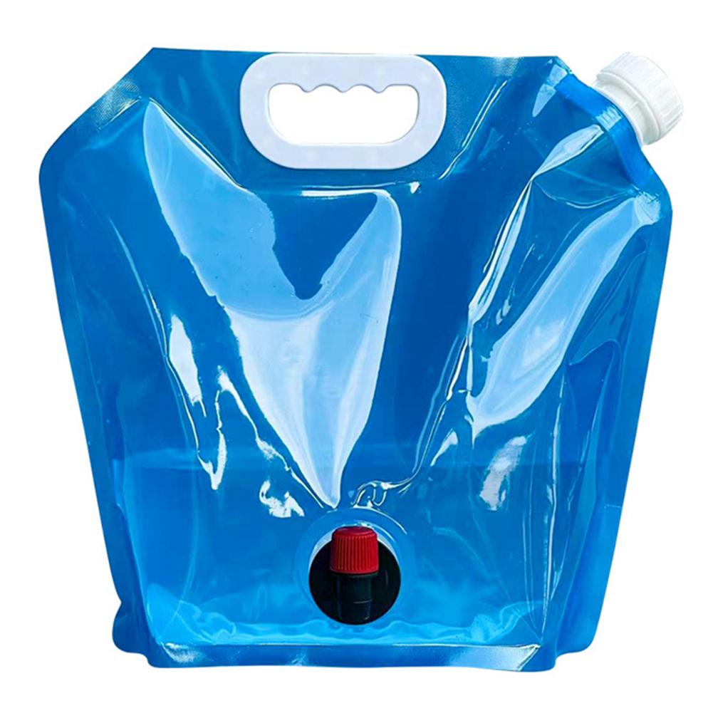 

5L/10L Folding Water Bucket Portable Multipurpose Outdoor Travel Collapsible Pouch No Leakage with Faucet for Hiking Picnic