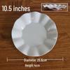 Langxi White Melamine Commercial Buffet Plates