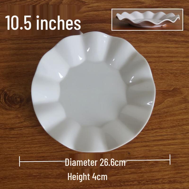 Langxi White Melamine Commercial Buffet Plates