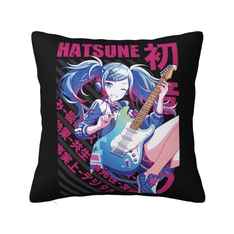 Custom Hatsunes Miku Anime Nordic Throw Pillow Covers Cartoon Manga Chair Cushion