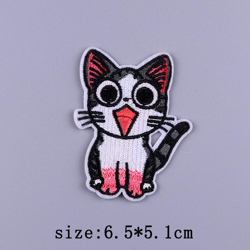 Cartoon Patch Cute Animal Patches For Clothes Striped Badges Embroidered For Clothing Hedgehog Patch Iron On Patches On Clothes