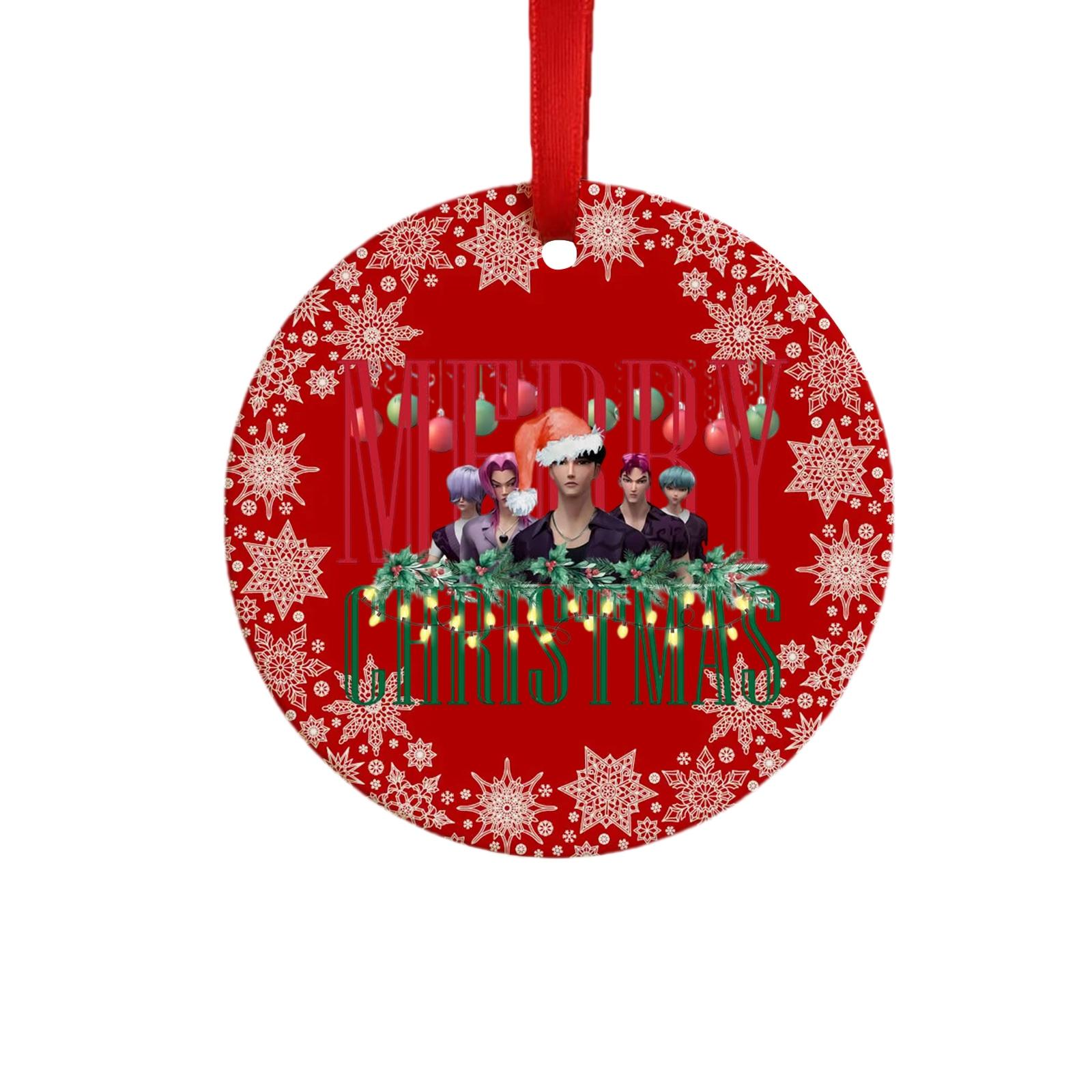 

Рюкзак Рождественская елка Акриловая подвеска 2D Плоская подвеска, Рождественское украшение Йена для вашей рождественской елки. One Size