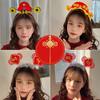 Cartoon Dragon Headband Mascot Dragon New Year Headdress Cute 2024 Happy New Year Headband  Girl