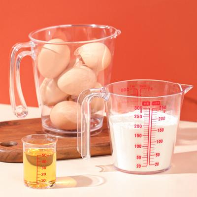 Tazza di misurazione Dispositivo di misurazione in plastica trasparente ecologico Tazza per la casa