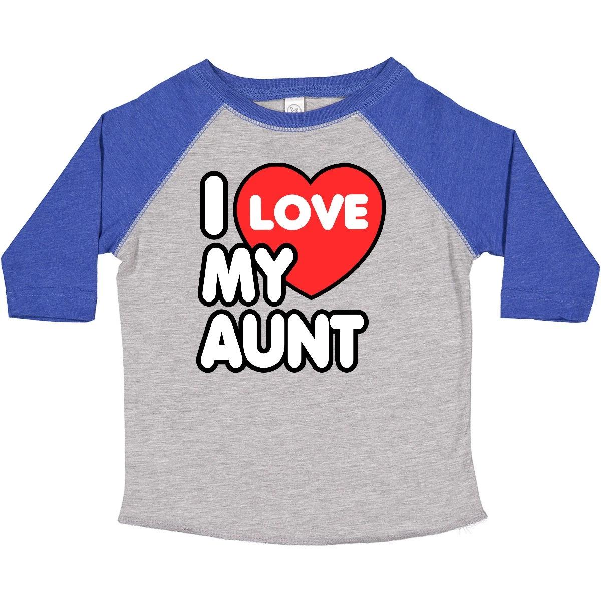

Inktastic I Love My Aunt Toddler kids boys T-Shirt Heart Family Child Preschooler Kid 140