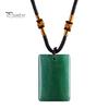 Hand Polished Stone Pendant Natural Crystal Necklace, Healing Energy Necklace with Adjustable Women Fake Jewelry Braided Rope, Gemstone for Men