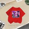 Summer Fashion Girls' Short Sleeved T-shirt Cute Printed Girls' Casual Versatile Top Cross Border