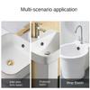 2PCs Bathroom Sink Hole Cover - 22-24mm Electroplated Overflow Ring Plastic Basin Trim Cap for Bathtub & Lavabo Drain Gang Cover