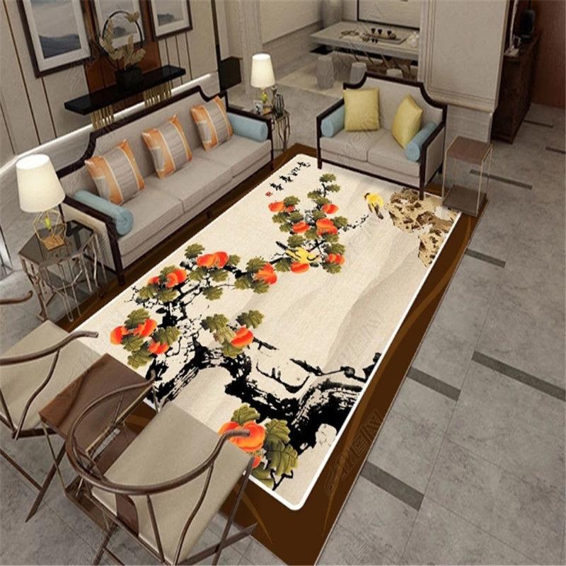 New Chinese Living Room Carpet Home Luxury Bedroom Bedside Large Area Mat Office Commercial Carpets Washable Entrance Doormat