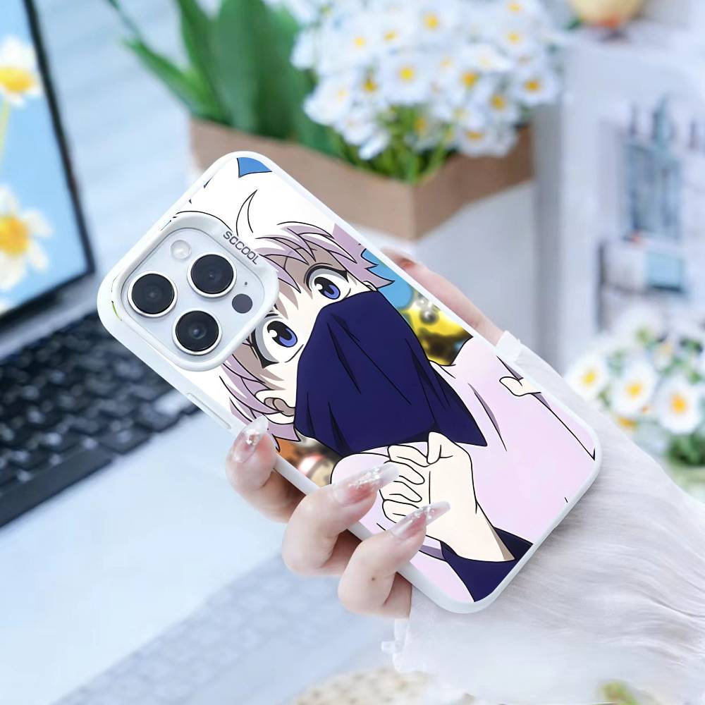 D-Killua Zoldyck H-Hunter X Hunter Phone Case For iPhone 17,16,15,14,13,12,Pro MAX Black Matte Shockproof Cover
