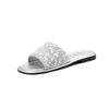 Fashion 2025 Glitter Sequins Shoes Ladies Flipflops Summer Silver Slippers Slip On Slides Woman Open Toe Flats Sandalias Mujer Pantuflas