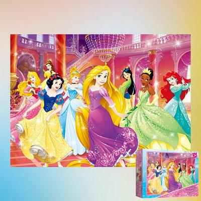 (PS) Disney Princess Prom Large Piece Jigsaw Puzzle Character 100 Pieces, Korean Popular Puzzles