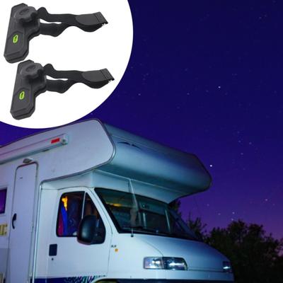 2 Stück Wohnmobil Markisenklemmen Clips Universal Einfache Installation Nylon-Design für Außen Weitklemme