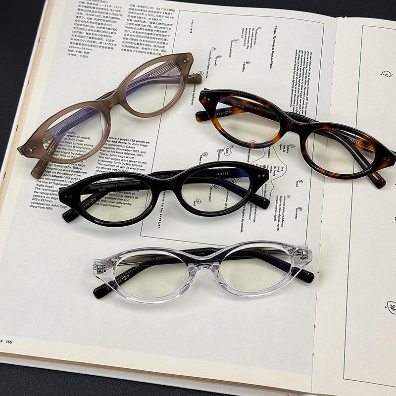 New Y2K Oval Anti Blue Light Blocking Glasses Women's Clear Anti Radiation Filter Eyeglasses Anti Radiation Eyeglass