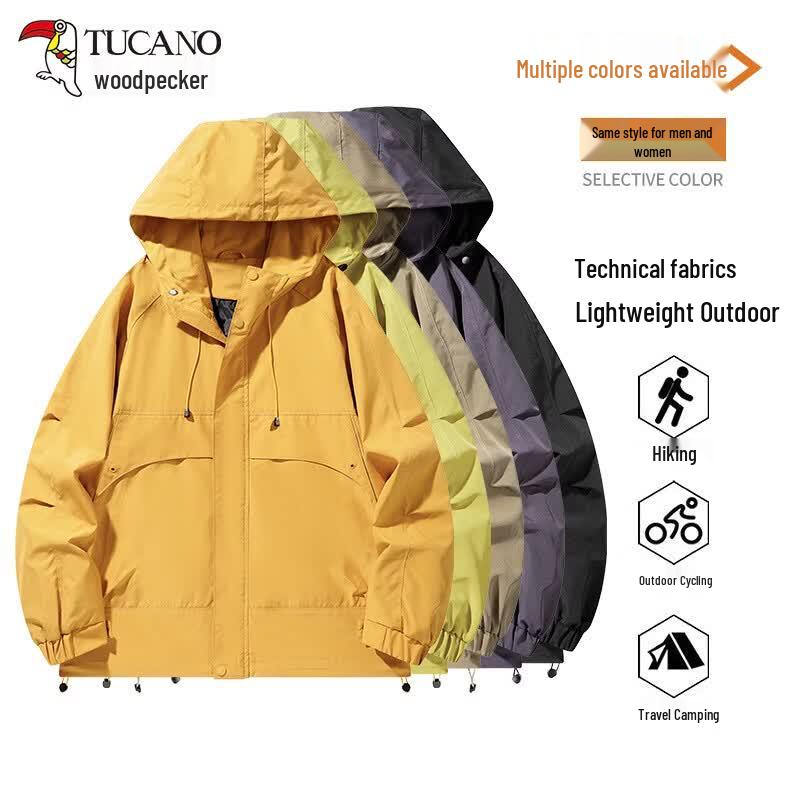 TUCANO Women's Lightweight Hooded Windproof Hiking Jacket