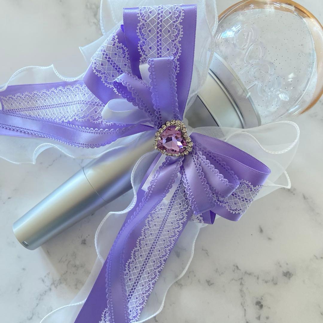 [USED] Penlight Ribbon Penra Ribbon Purple Heart Stone