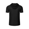 Sommer Herren T-Shirt mit Kapuze und Reißverschluss
