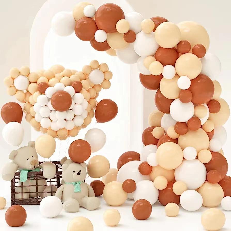 

Bohemian Balloon Arch Grey Rose Balloon Wreath Set Decorative Balloon Set as shown