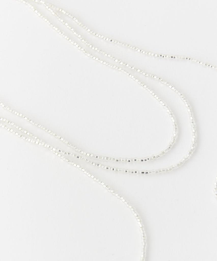 [Milkfed] Beads and Heart Charm Necklace 103252054008 WHITE ONE SIZE