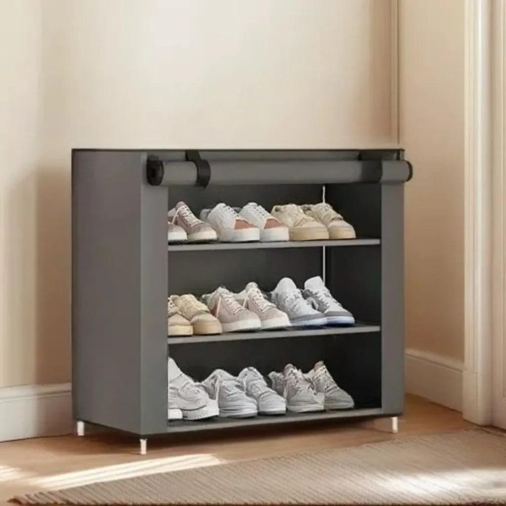 Shoe Cabinet Dustproof Fabric Organizer Large Size Nonwovens Multi Layer Household Thick and Stable Large Capacity Shoe Rack