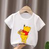 Hot Sale Winnie the Pooh Cute Bear Tigger Print Kids T-Shirts Girls Clothes Baby Boys Short Sleeve T Shirt Summer Children Tops
