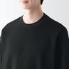 MUJI Größe AB1L7A3A Herren Doppelstrick-Sweatshirt, Schwarz, S,