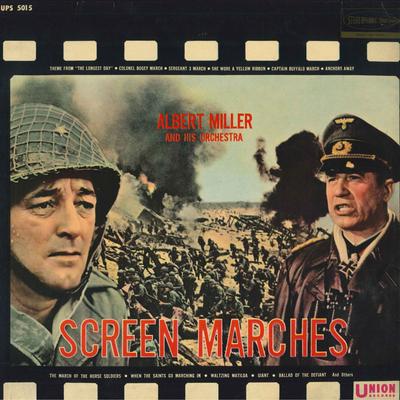 LP Record ALBERT MILLER & HIS ORCHESTRA - Screen Marches UPPS5015 UNION Japan Soundtracks & Musicals Used