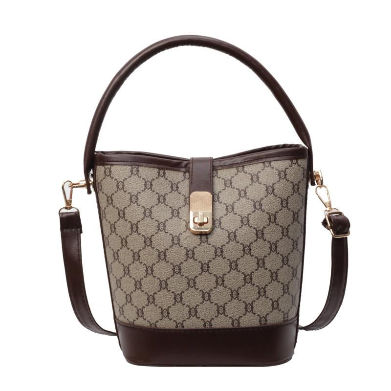 Trendige Damen-Beuteltasche Stilvolle Retro-Umhängetasche Für den täglichen Gebrauch in Schwarz Beige Kaffee Khaki