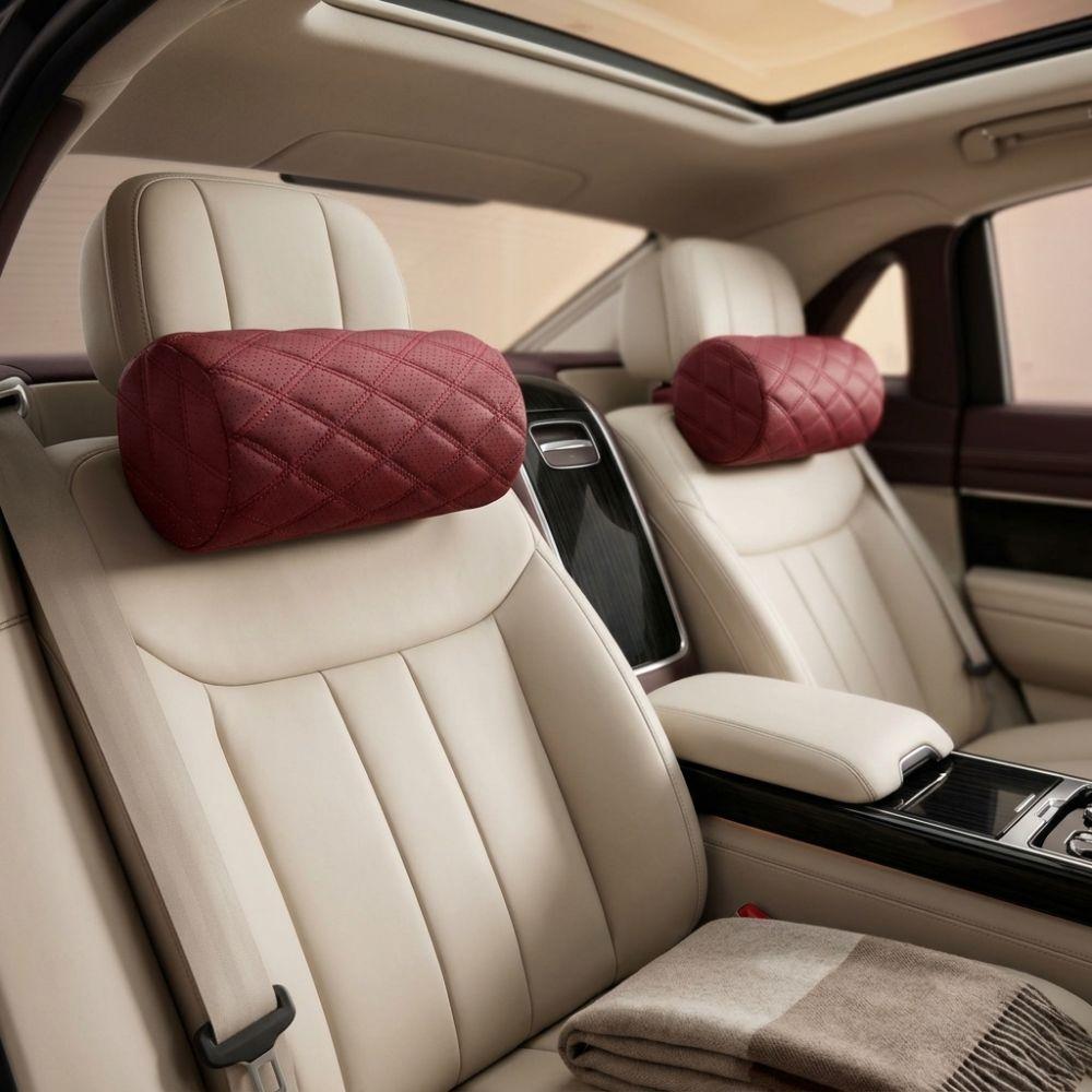 High-Density High‑Resilience Sponge Car Neck Pillow Headrest Pillow Most Car Seats