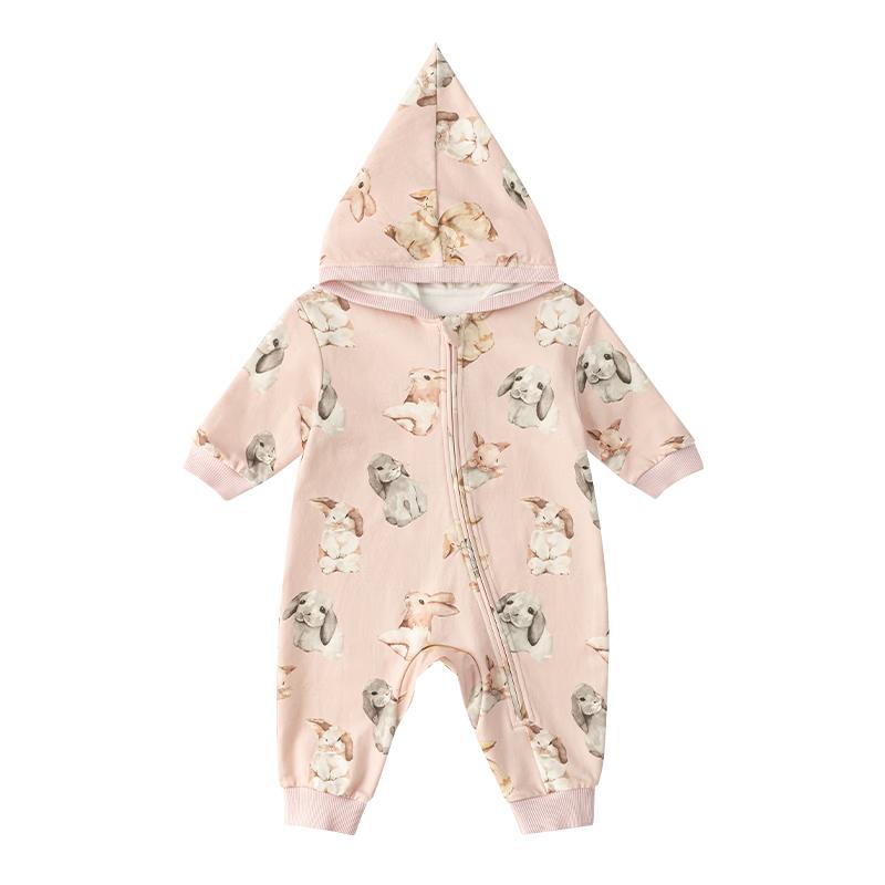 

EMXEE Baby Hooded Windproof Jumpsuit Romper for Spring & Autumn 90