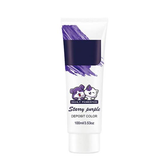 Yousheng Tierhaarfarbe Temporär Ungiftig Hundehaarfarbe 100ml Waschbar Helle Farben Sichere Tierhaarfarbe für Hunde Katzen