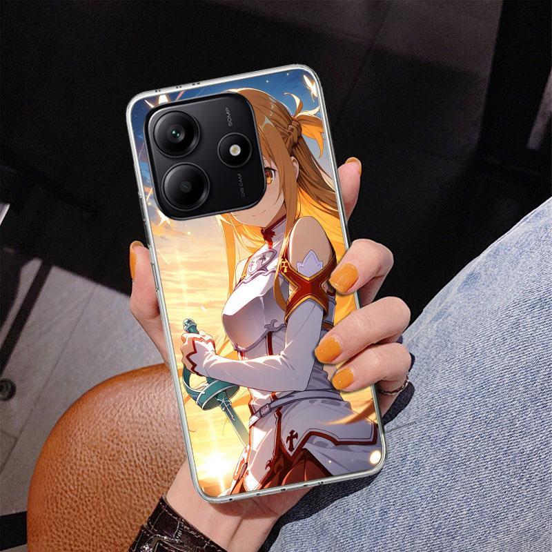 Anime Sword Art Online SAO Phone Case For Xiaomi Redmi Note 15 14 13 12S 12 11 Pro Plus 14S 11S 11E 10 10S 11T 5G Personalized C