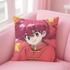 Anime Funny RRRanma Cushion Cover Pillow Case Soft Skin Friendly Fabric Comfort  Concealed Zipper
