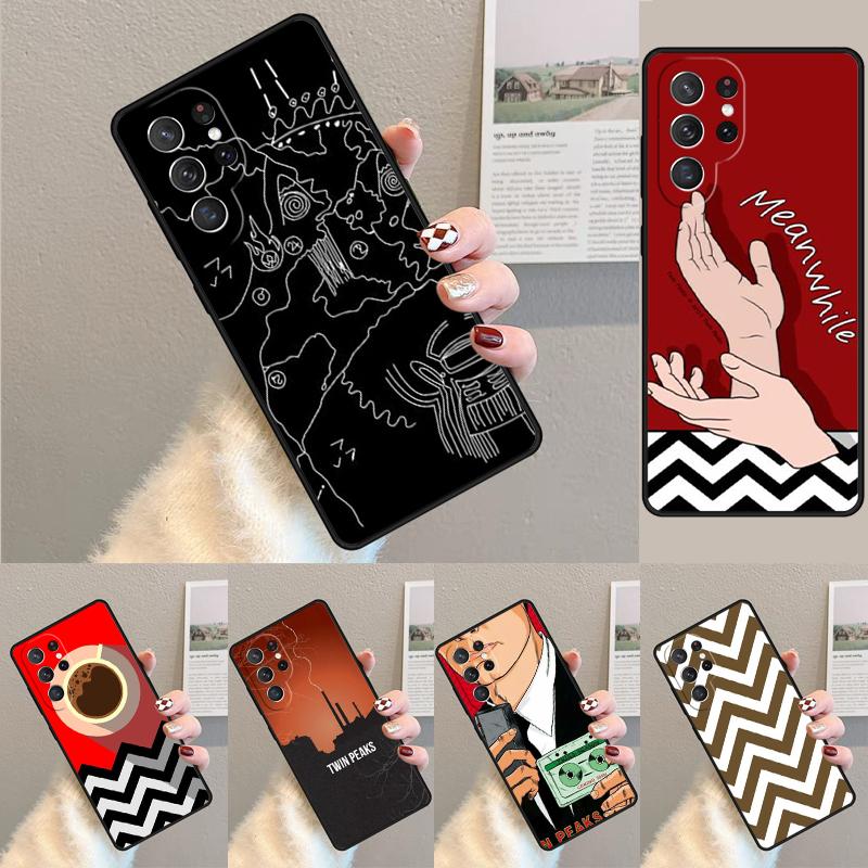 Welcome To Twin Peaks Red Room phone case Cover For Samsung Galaxy S24 S25 Ultra S21 S22 S10E Note 10 Plus Note 20 FE S23