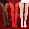 Elastic Sexy Fishnet Stockings Breathable Argyle Tights Pantyhose Funny Heart Mesh Stockings  Girl