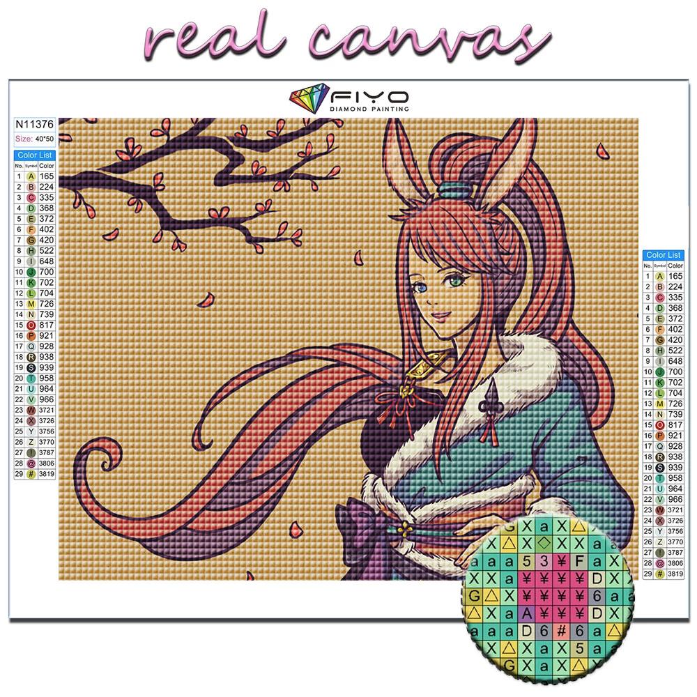 5D Diamond Painting Cartoon Anime Game Character DIY Diamond Embroidery Rhinestone Home Decoration