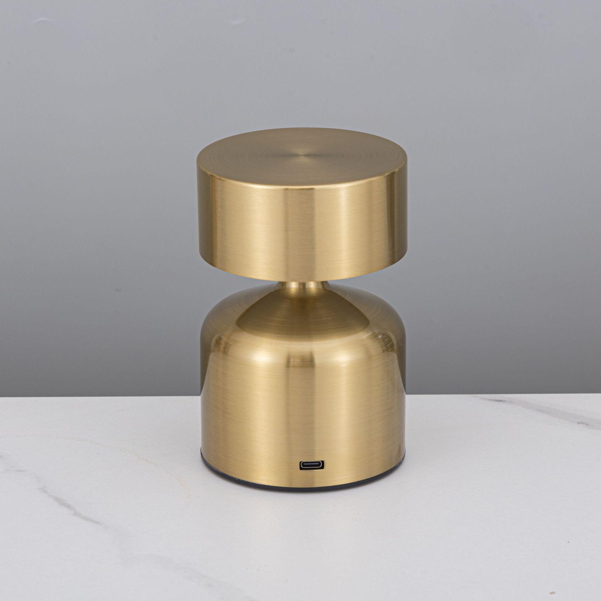 

Wrought Iron LED Dumbbell Touch-Switch Table Lamp for Bars, Hotels, Cafes & Bedside.