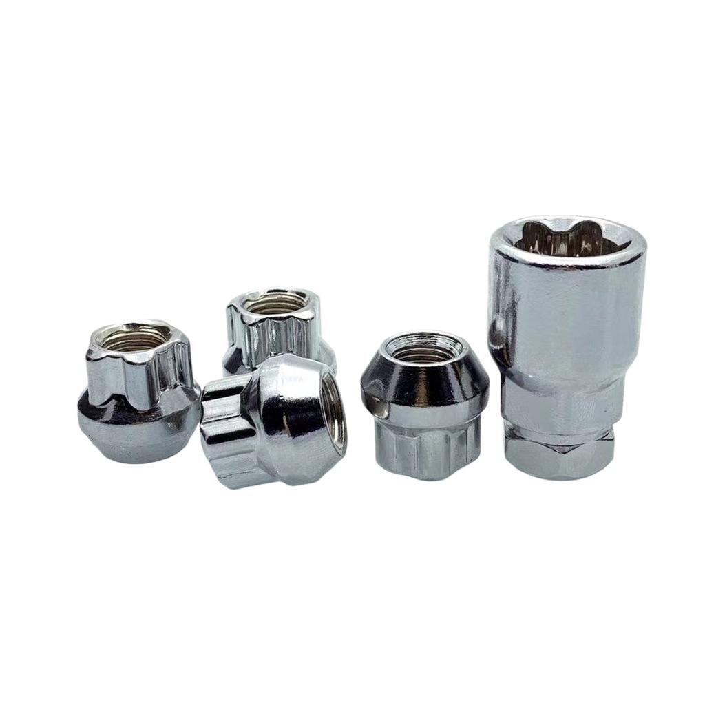 Trava de Roda de Carro Porcas de Roda M12x1.5 M12X1.25 Trava de Roda de Pneu Parafuso Antifurto Porcas de Roda Acessórios de Porca de Roda de Extremidade Aberta