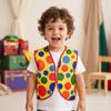 Clown Costume Vest Funny Colorful Clothing for Children, Kids, Stage Performances,