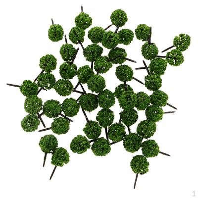 50 Pièces Arbres Modèles Forme Boule DIY Paysage Scenery Échelle N
