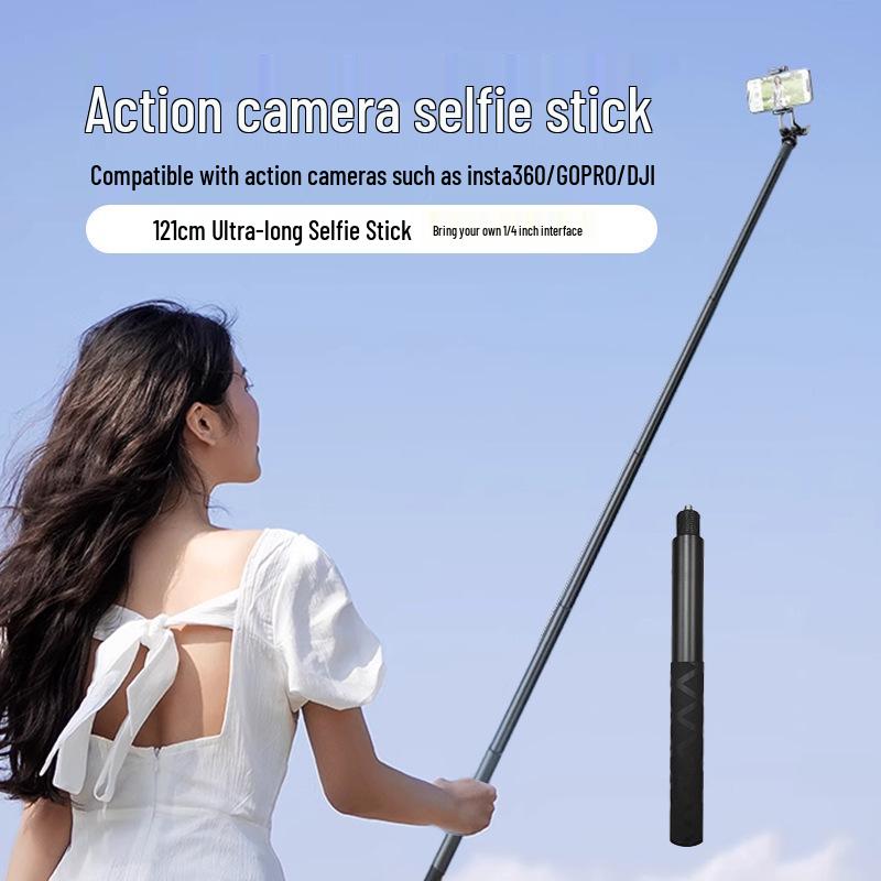 Compatible Selfie Stick for DJI Osmo Action 6/5 Pro/4/3 & Pocket 3 Cameras