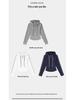 American Retro Classic All-Cotton Slim-Fit Hooded Windproof Sweatshirt Jacket for Autumn/Winter Running