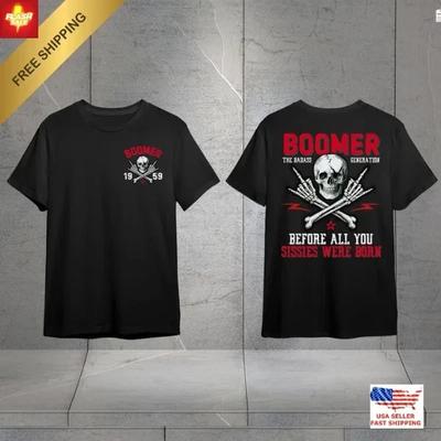 Maglietta Generazione X Boomer Maglietta Anno Personalizzato Boomer Badass Maglietta Generazionale