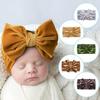 Gold Velvet Double-Layer Bow Headband for Children