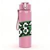 1PC 67 Retro Graffiti Number Print 750ml Color Plastic Sports Water Bottle Leakproof Flip Straw Lid Suitable for Sports Office Home Use