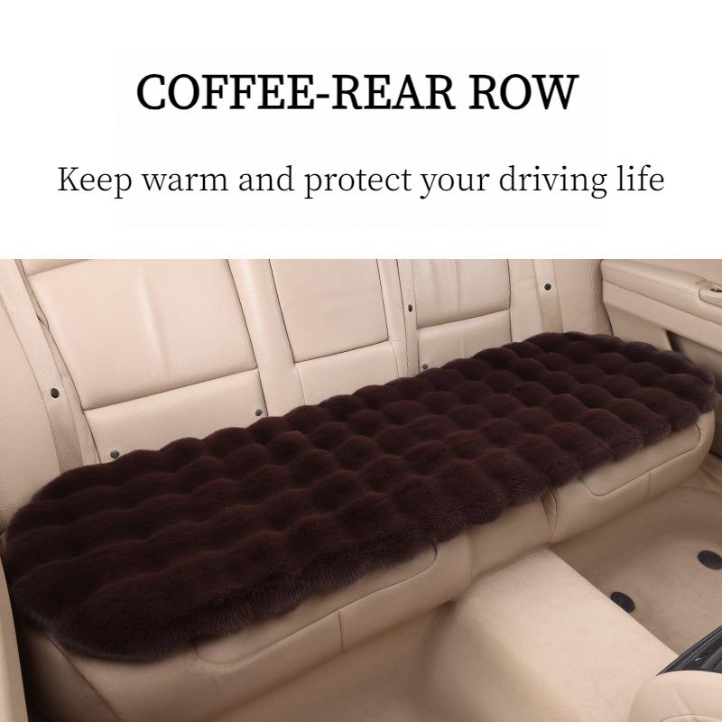 Plush Car Seat Cushion Set All-Season Soft Foam Padding with Thermal Insulation & Non-Slip Design Fit for Cars, SUVs, Trucks Winter & Everyday Use