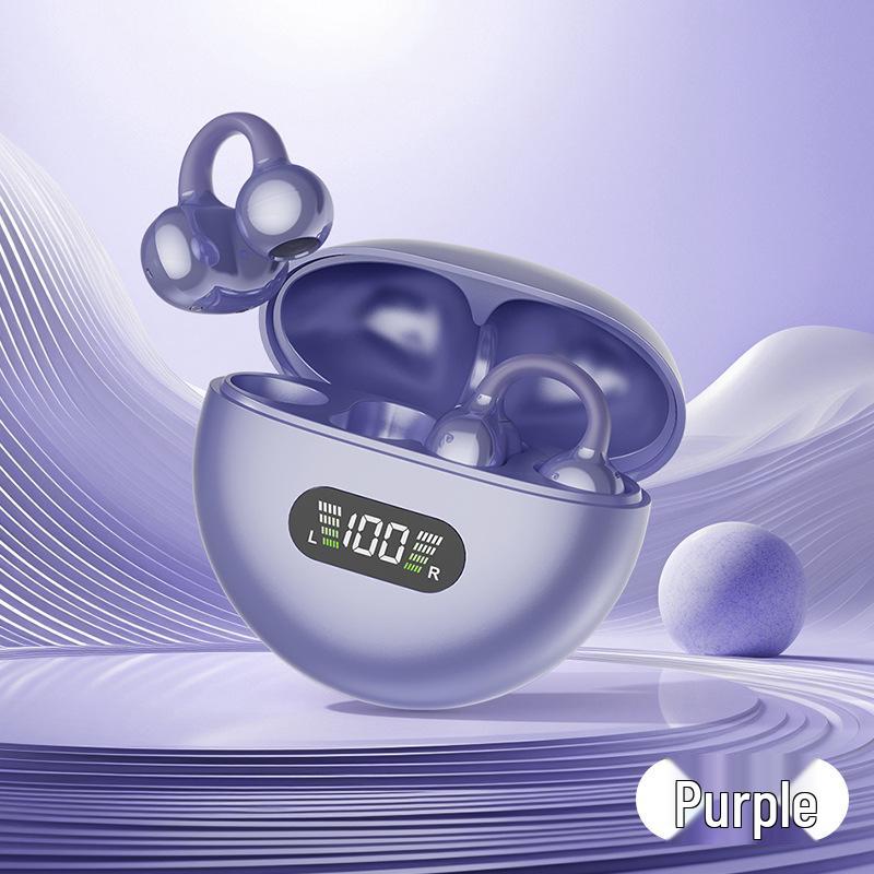 Q71 Premium Bluetooth Ear Clip Earphones: Noise-Cancelling, Wireless, Ultra-Long Battery Life