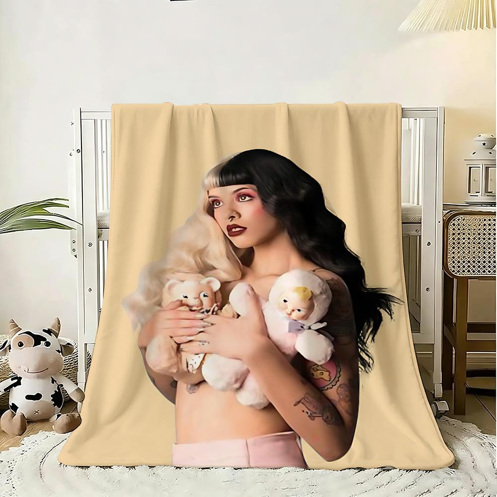 M-Melanie Martinez New Music Album Throw 240G Flannel Blanket Lightweight Soft Skin-Friendly Summer Thin Throw Blanket