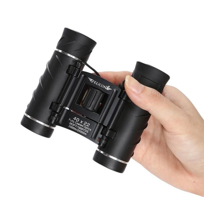 Jumelles FELiCON HD Zoom Film Bleu BAK4 Vision Jour Nuit pour Adultes et Enfants